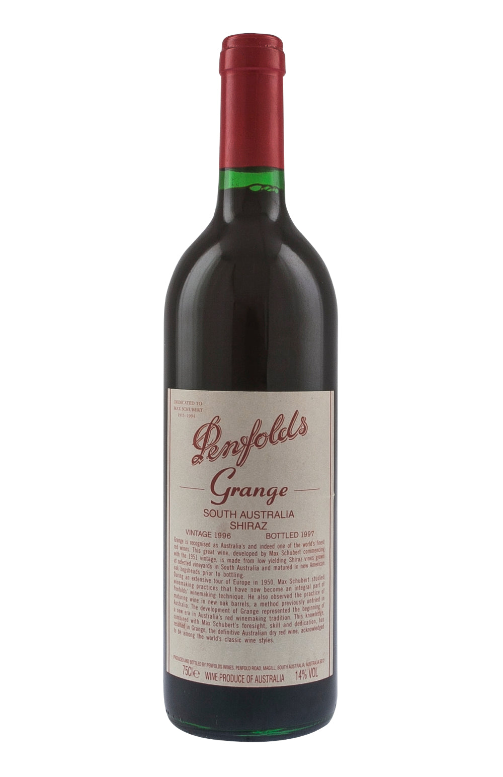 Penfolds Grange 1996 – Hedonism Wines