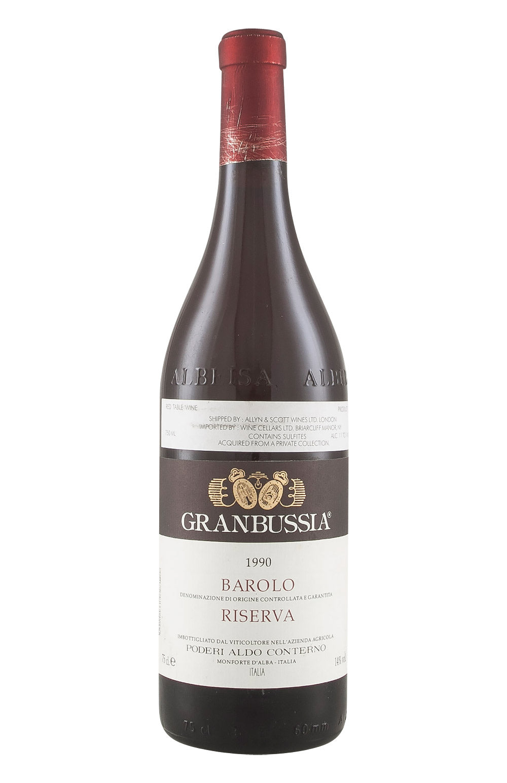 Barolo Granbussia Riserva Aldo Conterno 1990 – Hedonism Wines