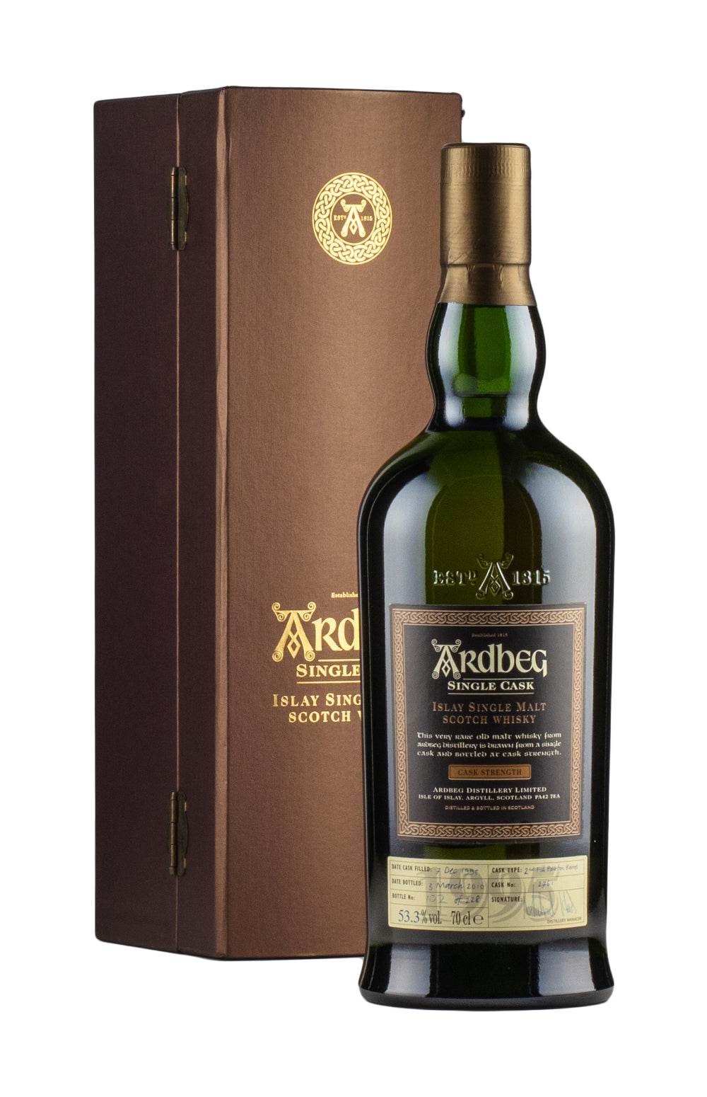 Ardbeg 14 Year Old Single Bourbon Barrel 2761 Feis Ile 2010 1995
