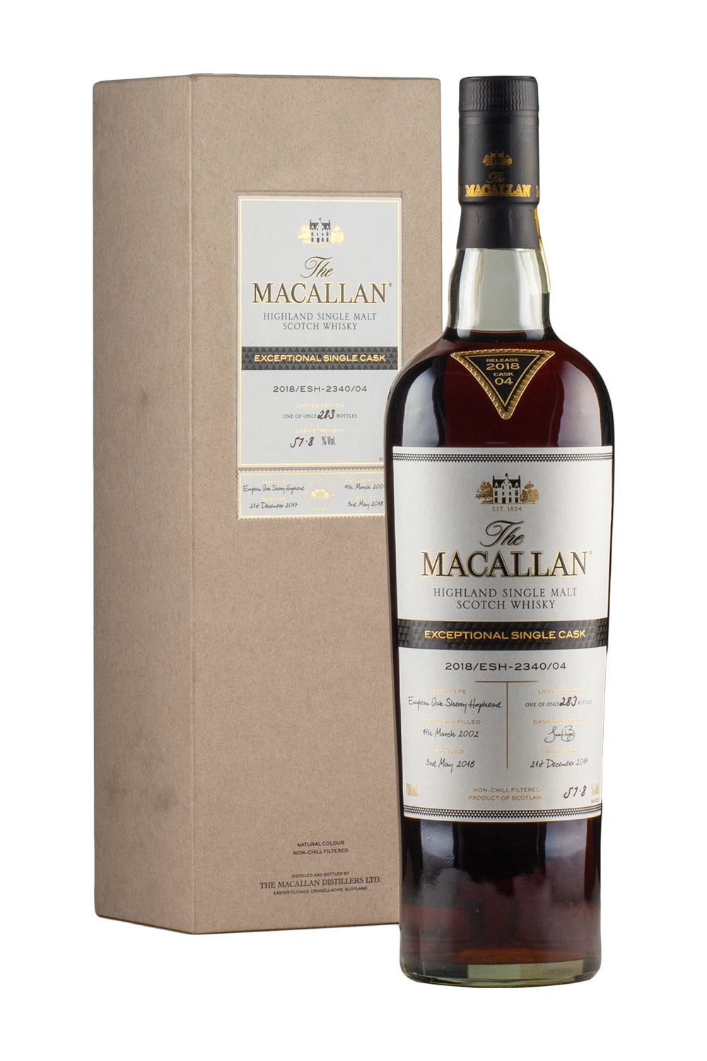 Macallan 16 Year Old Exceptional Single Cask Sherry Hogshead ESH-2340/04 (Bottled 2018) 2002