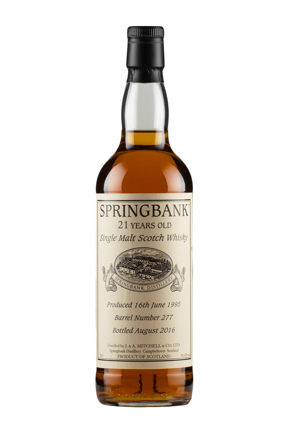 Springbank 21 Year Old Private Sherry Cask 277 1995