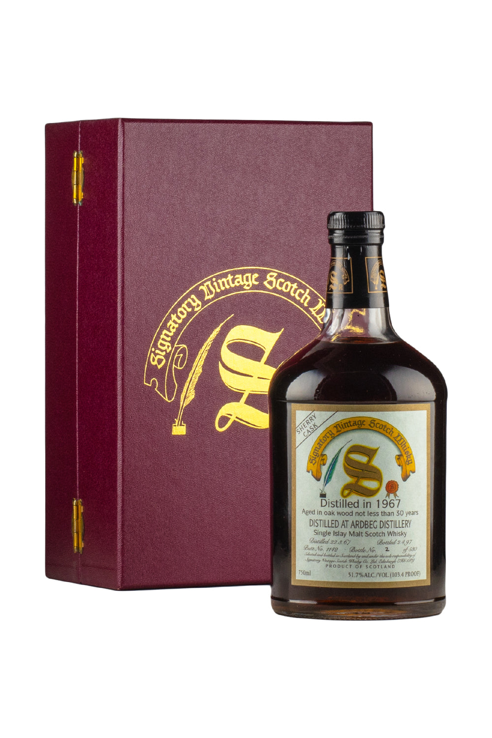 Ardbeg 30 Year Old Signatory Sherry Cask 1142 (Bottled 1997) 1967
