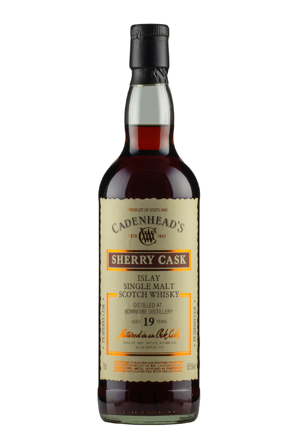 Bowmore 19 Year Old Sherry Cask Cadenheads`s 2003