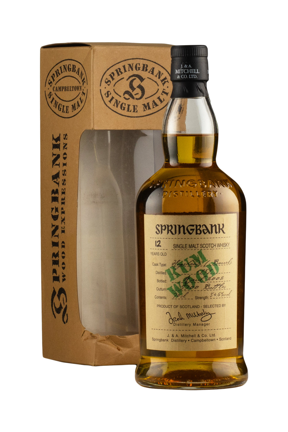 Springbank 12 Year Old Rum Wood 1989