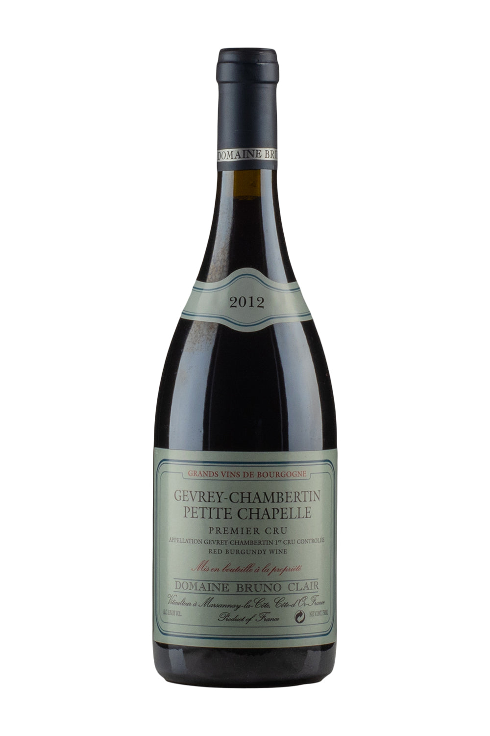 Gevrey Chambertin Petite Chapelle Bruno Clair 2012