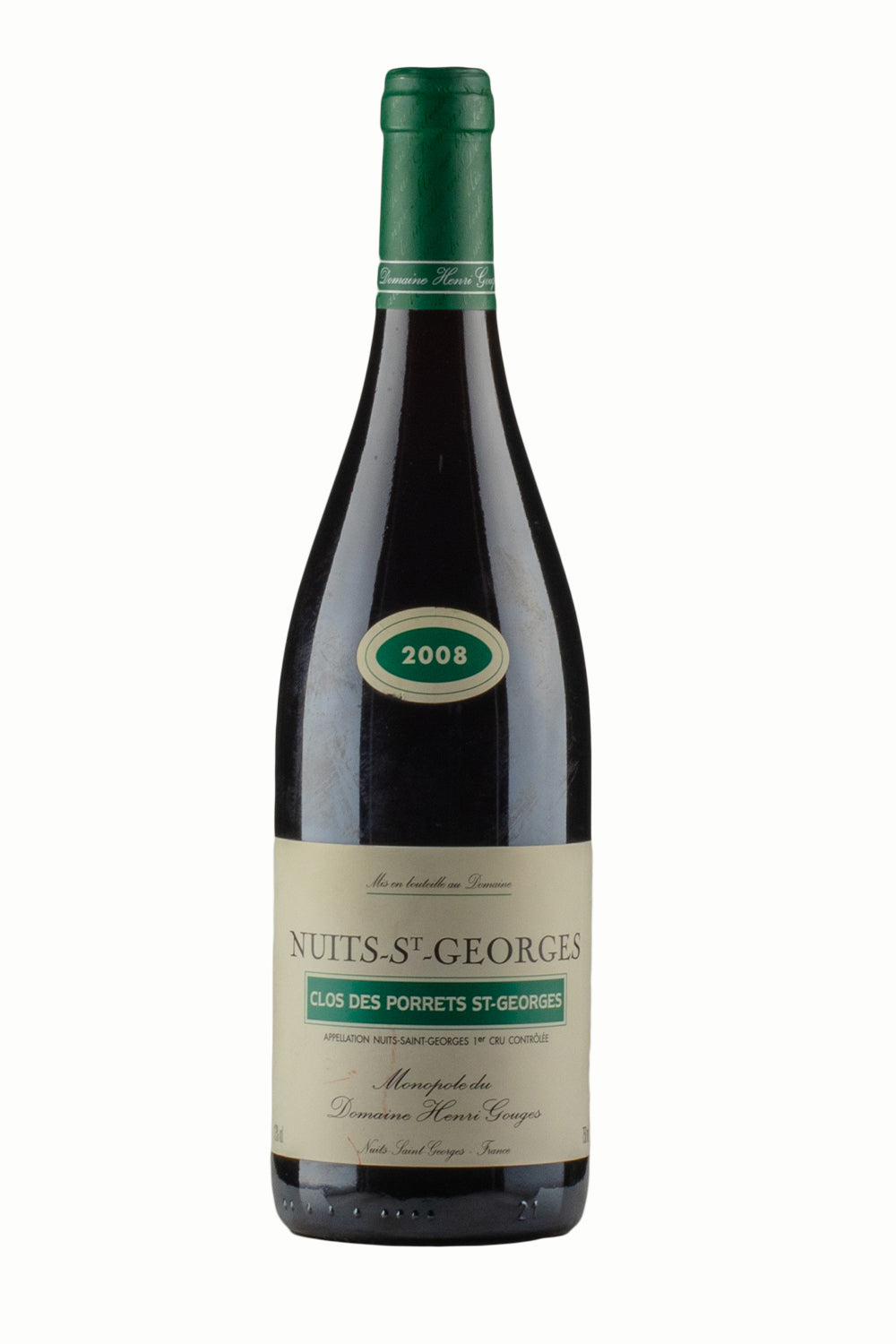 Nuits St Georges Clos des Porrets St Georges Henri Gouges 2008