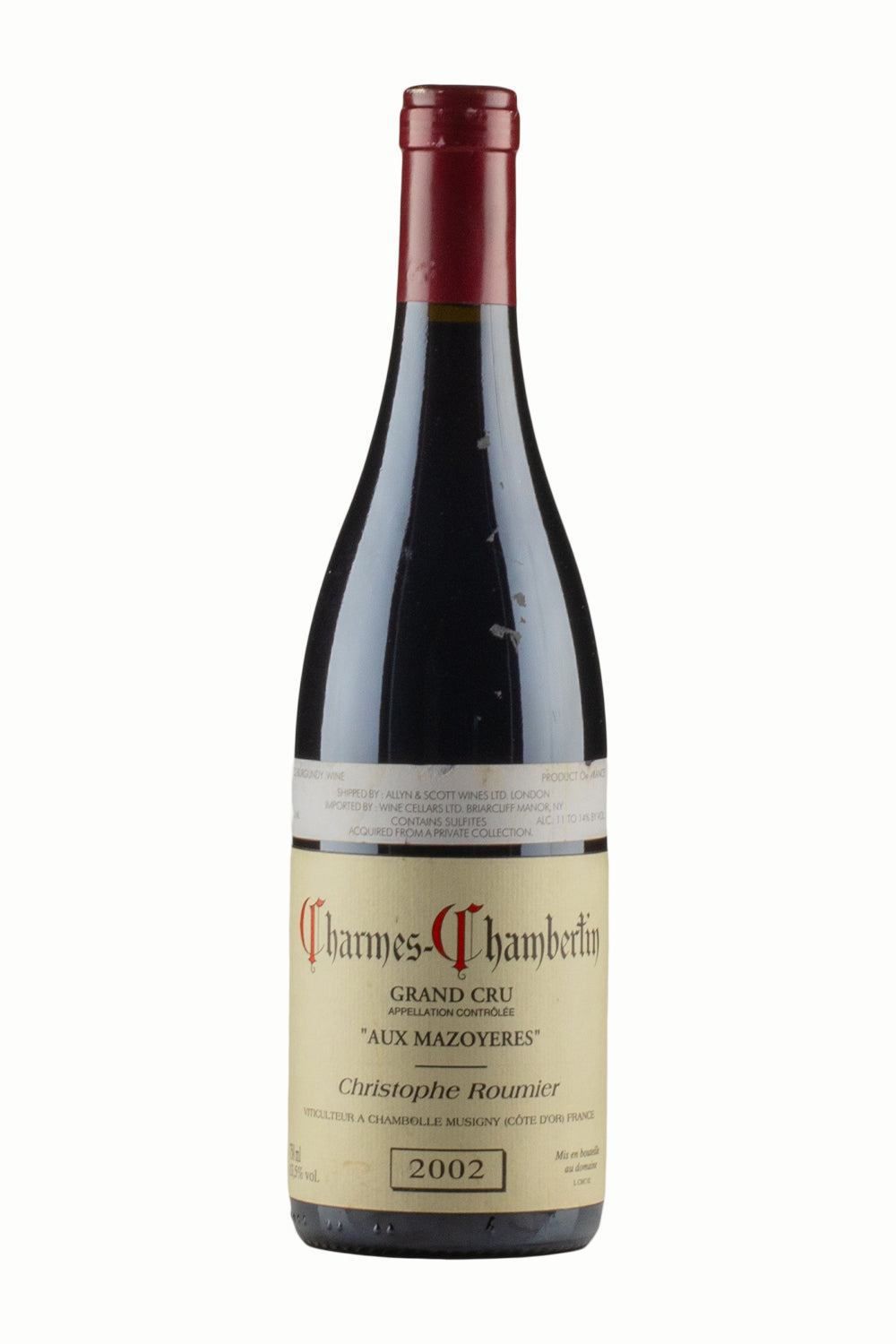 Charmes Chambertin Aux Mazoyeres Christophe Roumier 2002