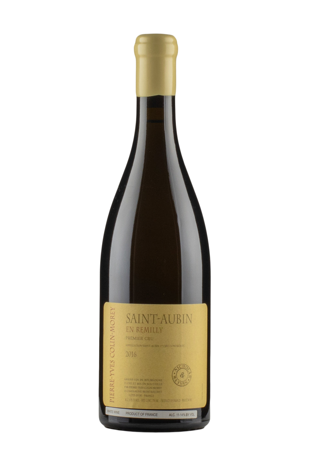 Saint Aubin En Remilly Cuvee Nicholas et Mathis Pierre Yves Colin Morey 2016