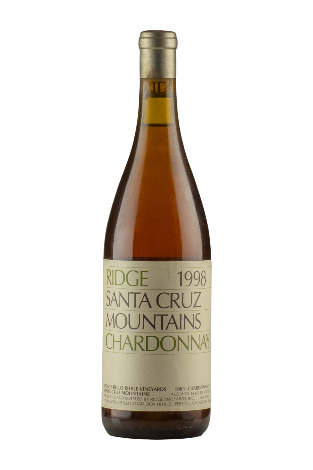Ridge Santa Cruz Chardonnay 1998