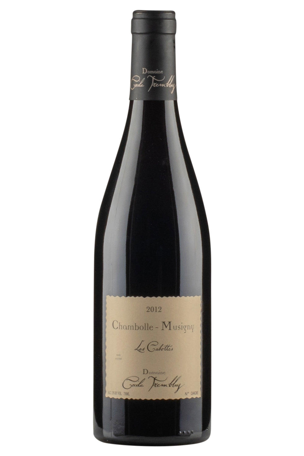 Chambolle Musigny Les Cabottes Cecile Tremblay 2012