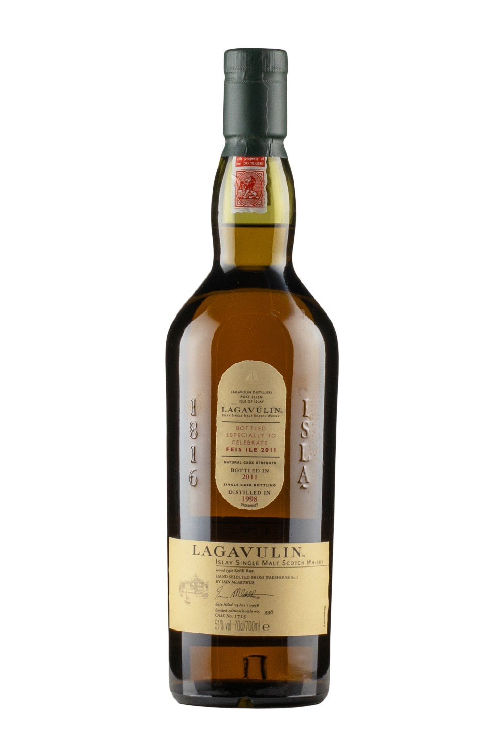 Lagavulin 13 Year Old Single Cask (Feis Ile 2011) 1998