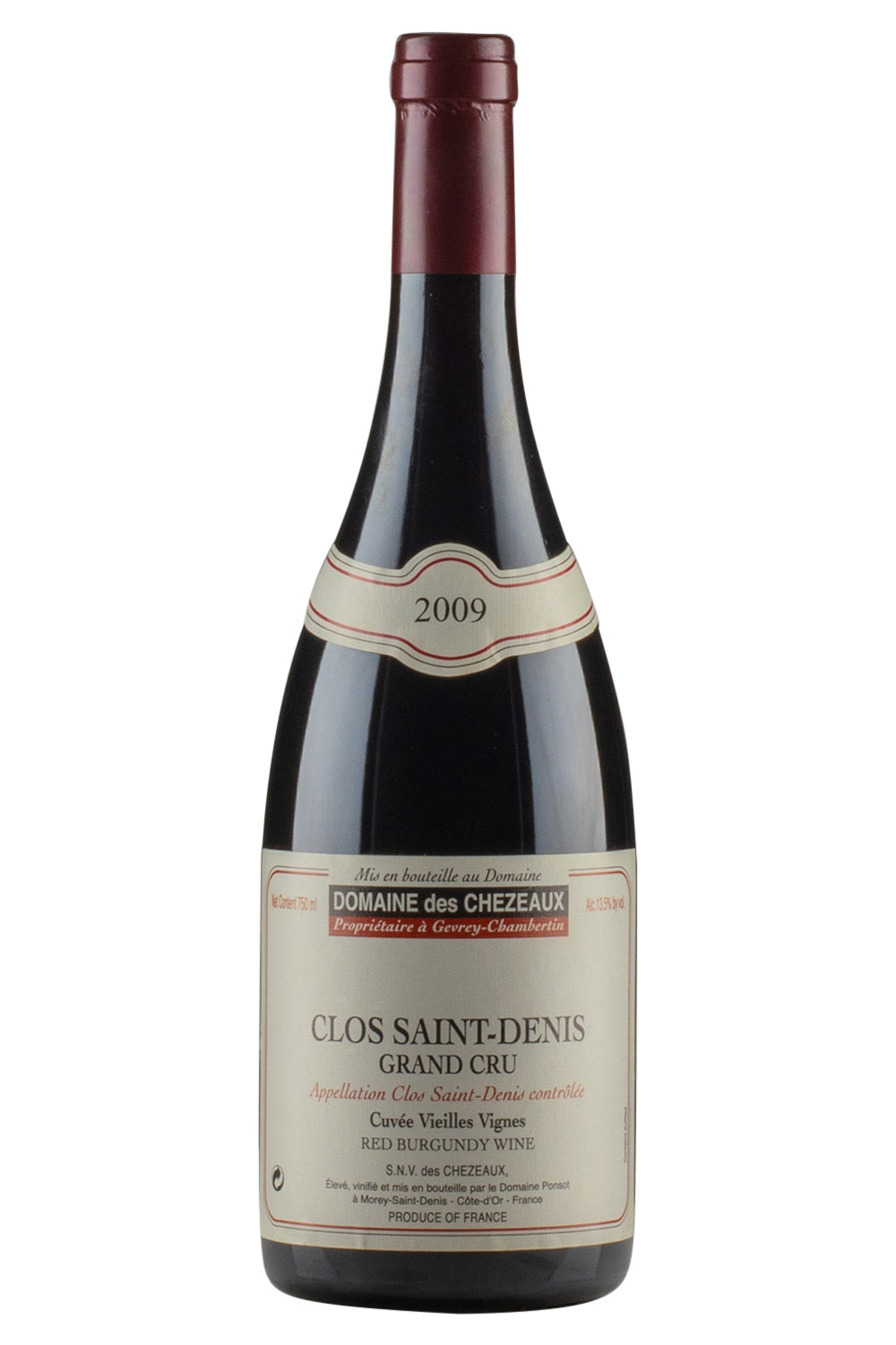 Clos St Denis Cuvee Vieilles Vignes Domaine des Chezeaux 2009