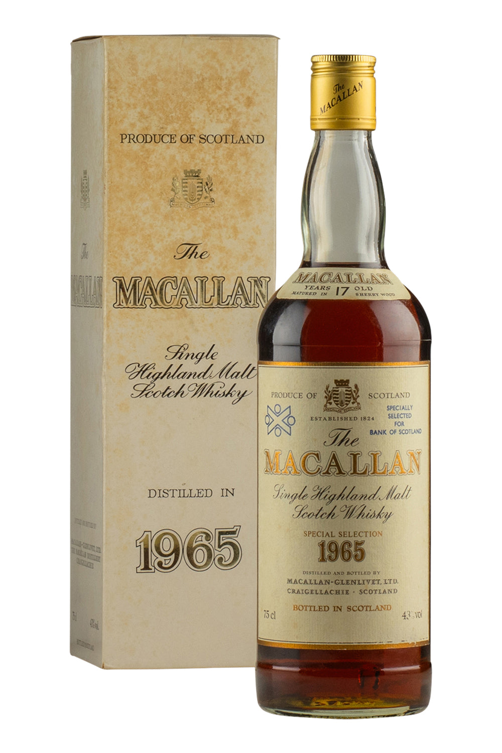 Macallan 17 Year Old (Bottled for The Royal Bank of Scotland) 1965