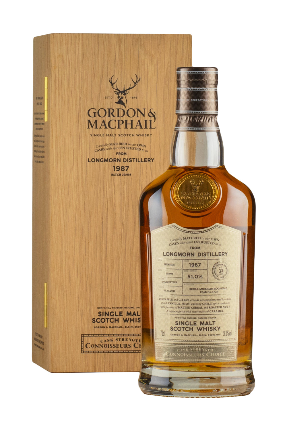 Longmorn 33 Year Old Connoisseurs Choice Gordon & MacPhail 1987