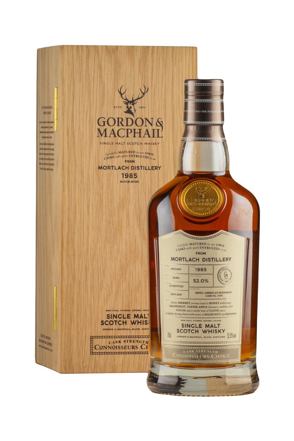 Mortlach 34 Year Old Connoisseurs Choice Gordon and MacPhail 1985