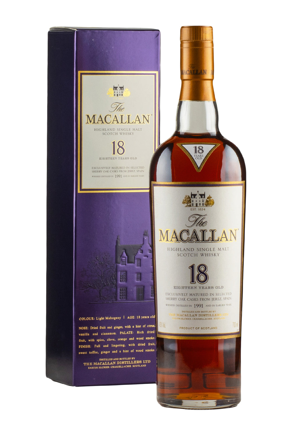 Macallan 18 Year Old Sherry Oak 1991