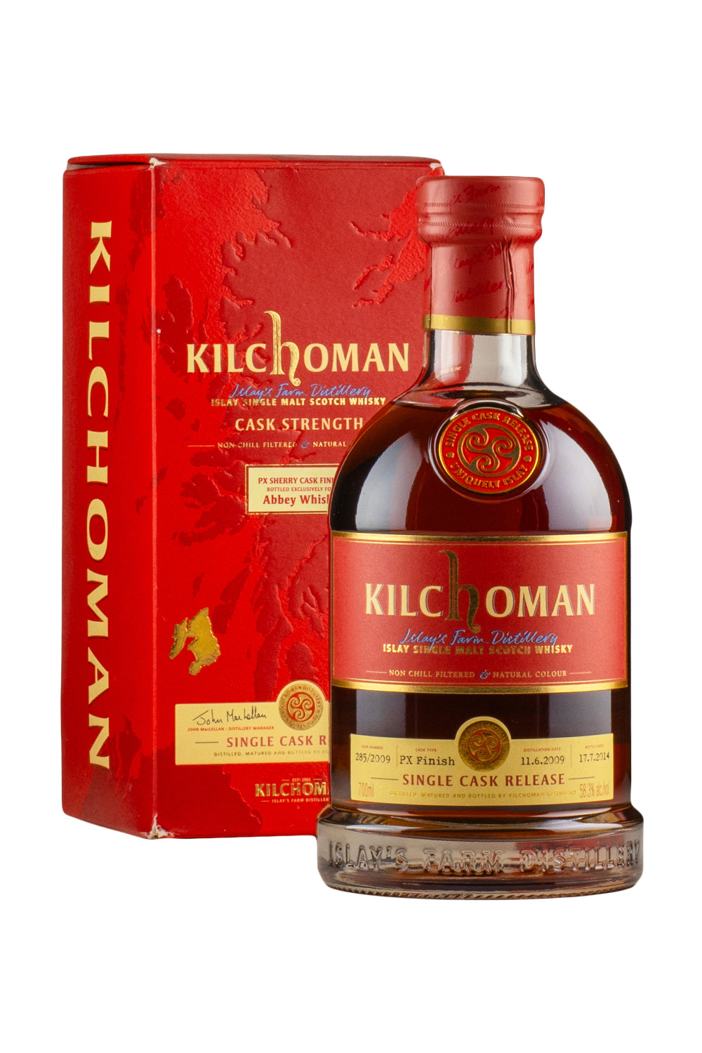 Kilchoman PX Sherry Cask for Abbey Whisky