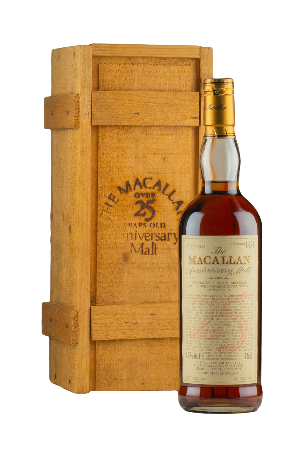Macallan 25 Year Old Anniversary Malt 1964