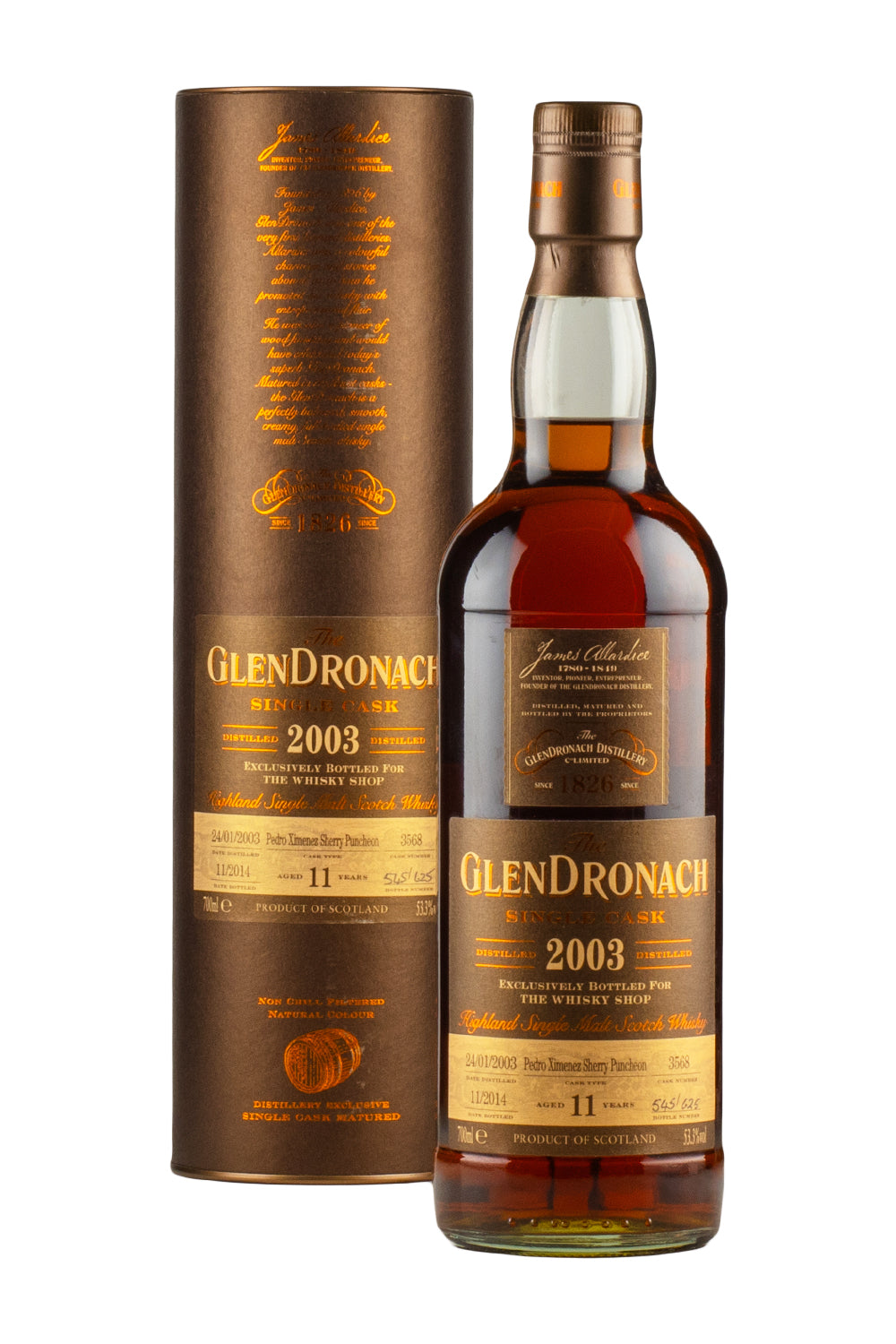Glendronach 11 Year Old Single PX Cask #3568 2003