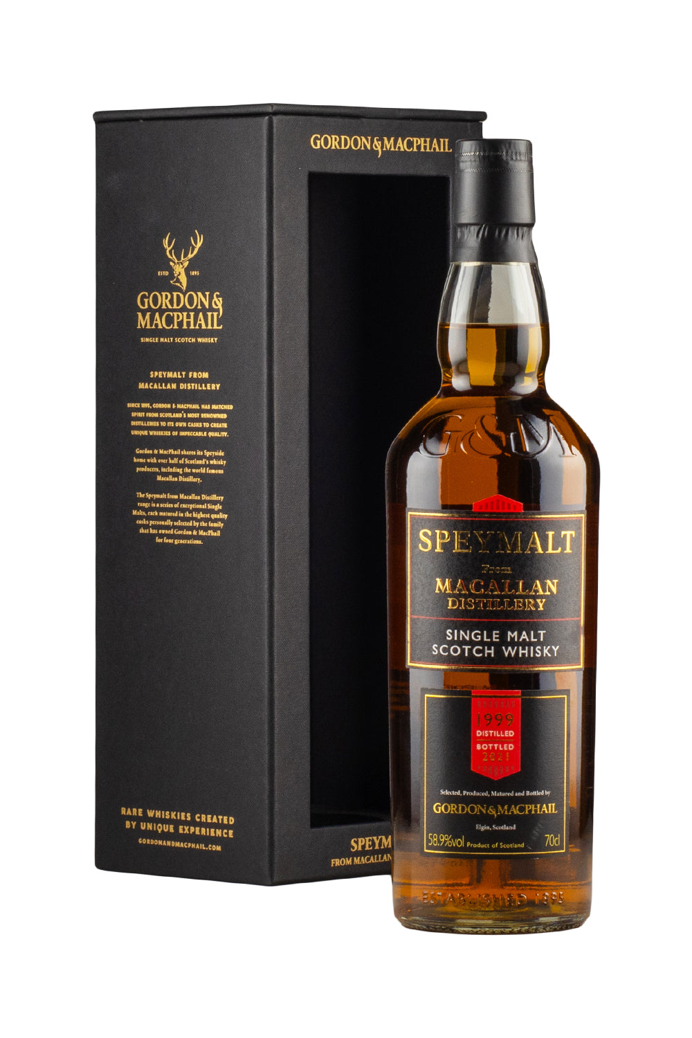 Macallan 21 Year Old Speymalt Gordon & MacPhail Cask 10132 (Bottled 2021) 1999