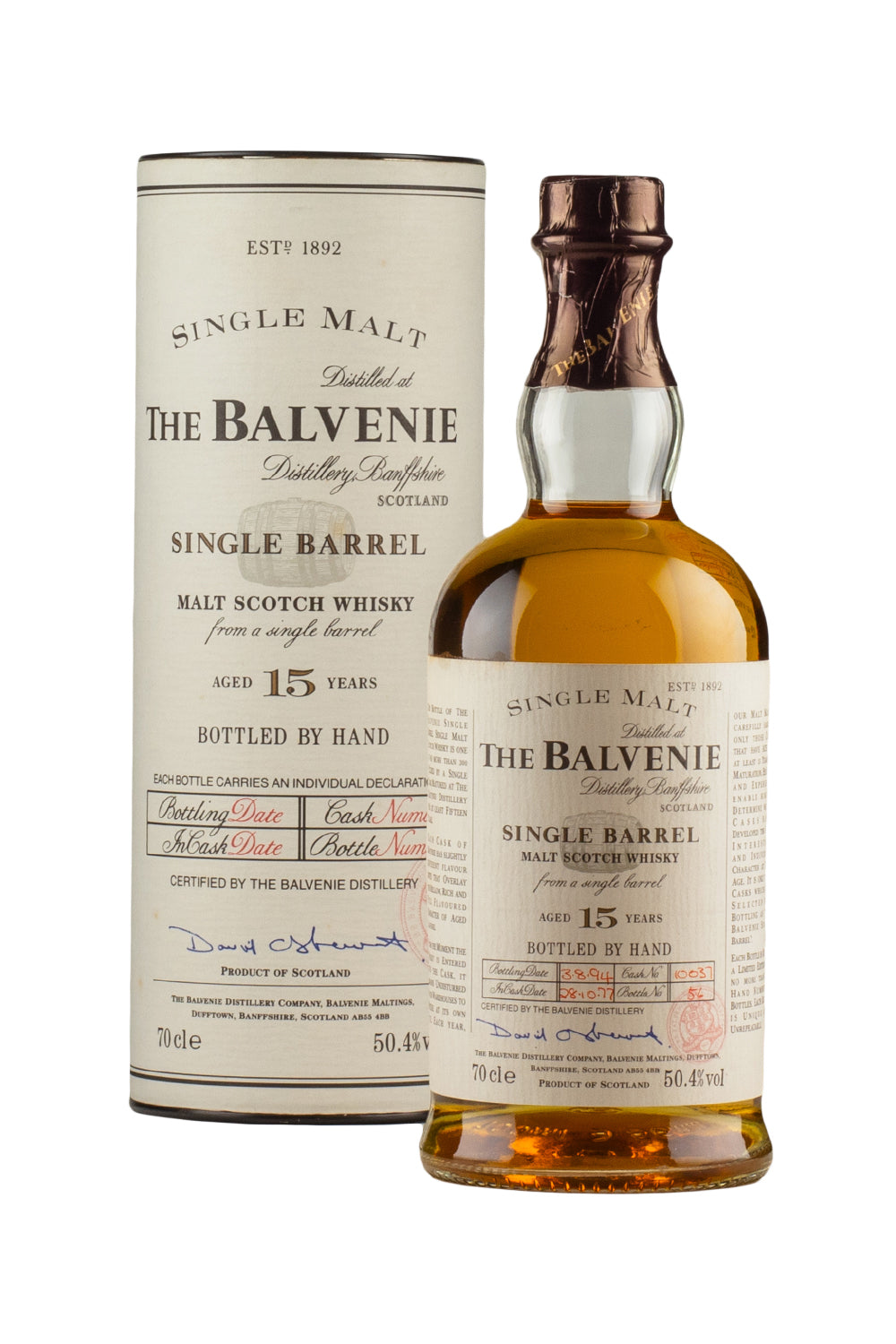 Balvenie 15 Year Old Single Barrel #10037 1977