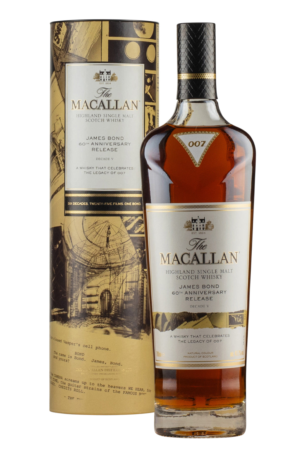 Macallan James Bond 60th Anniversary Release Decade V