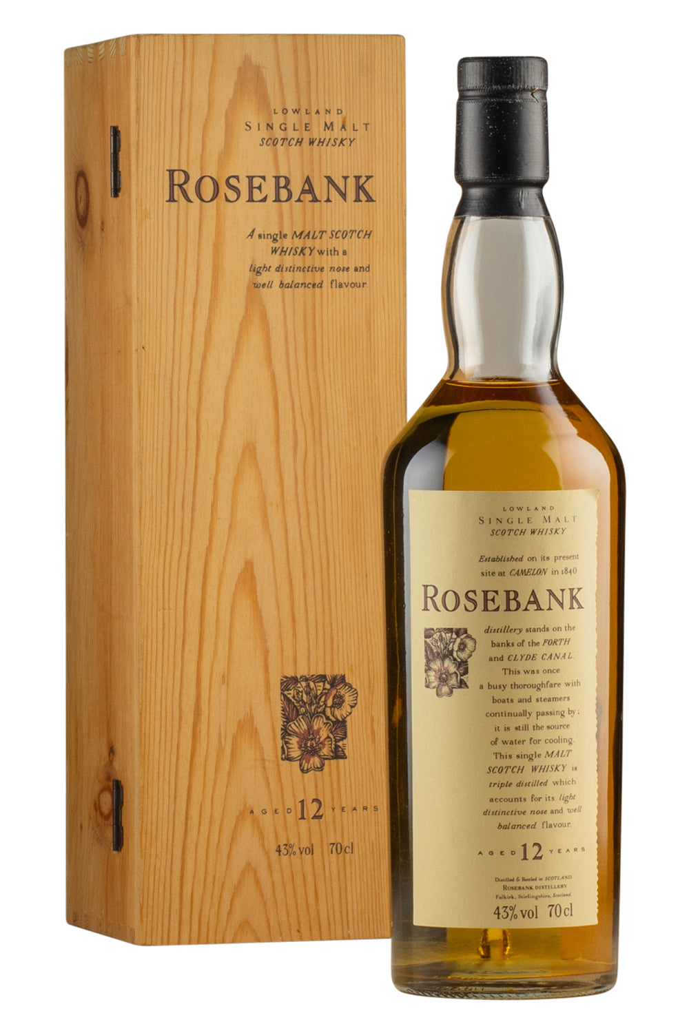 Rosebank 12 Year Old Flora and Fauna (Wooden Box) – Hedonism Wines