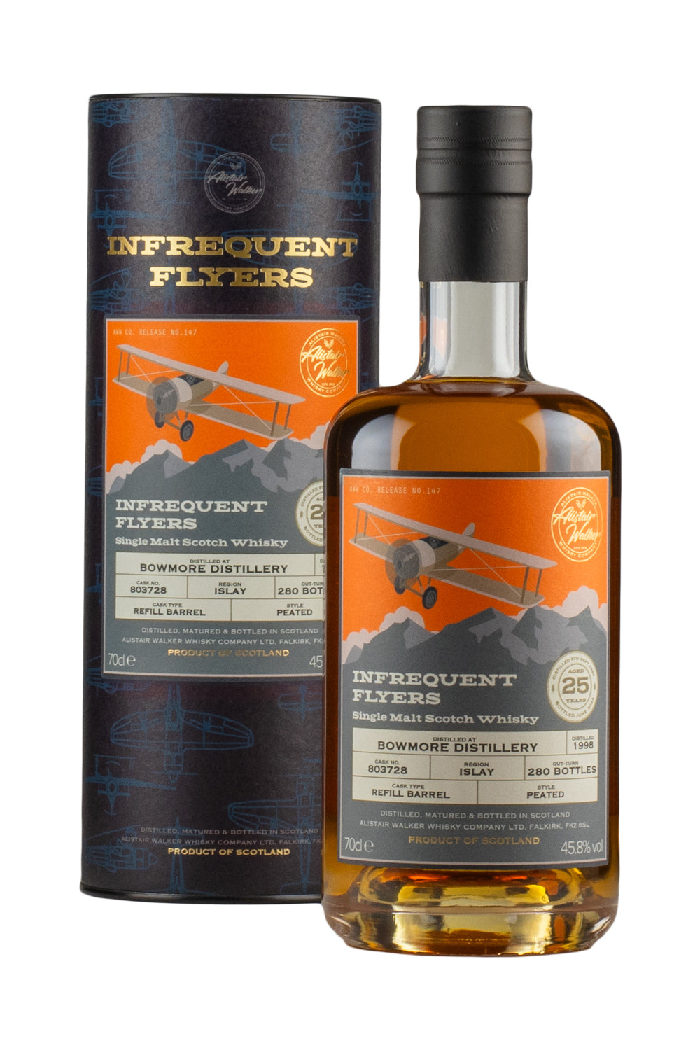Bowmore 25 Year Old Infrequent Flyers Batch 16 1998