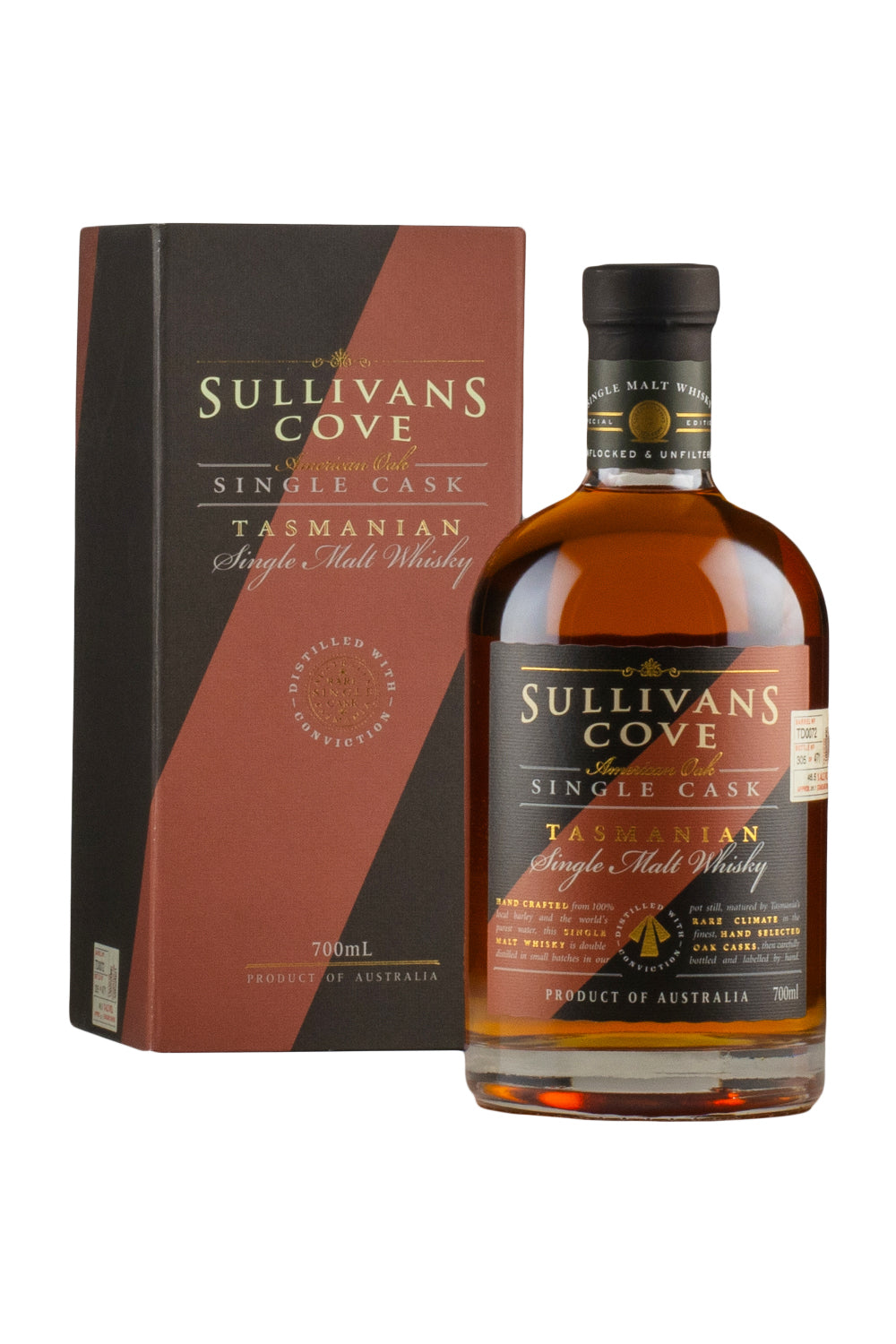 Sullivans Cove American Oak Second Fill Single Cask TD72