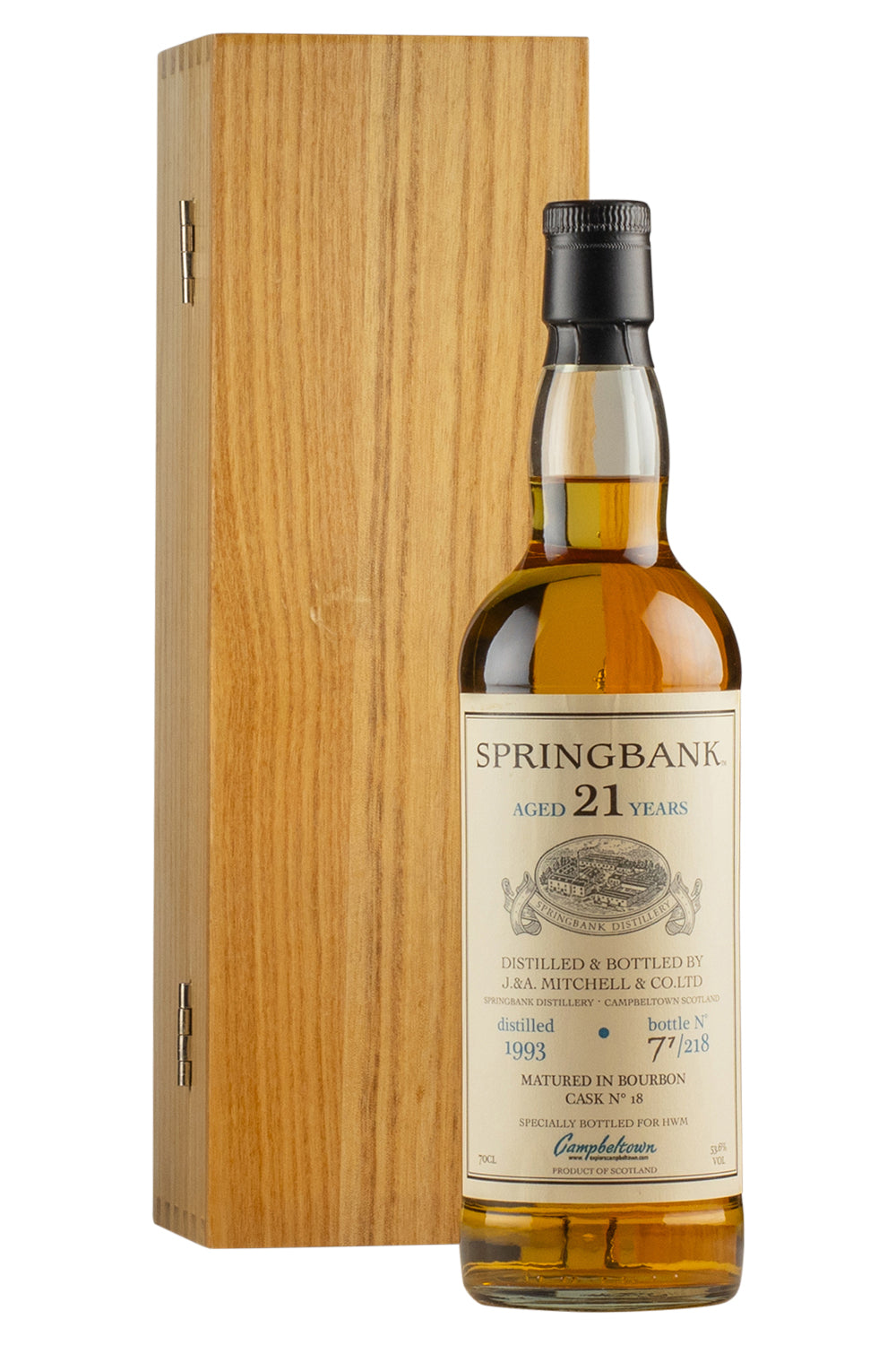 Springbank 21 Year Old Private Bourbon Cask #18 1993