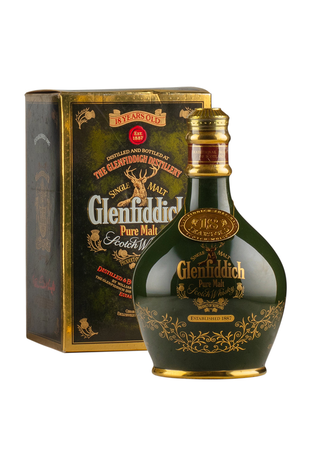 Glenfiddich 18 Year Old Pure Malt Decanter c.1980s