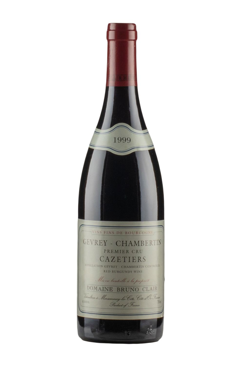 Gevrey Chambertin Les Cazetiers Bruno Clair 1999