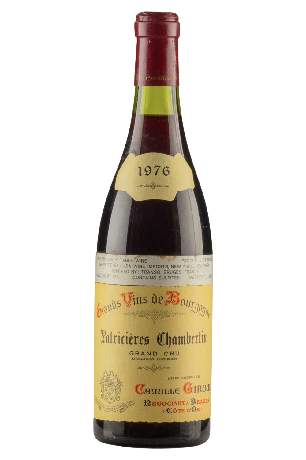 Latricieres Chambertin Camille Giroud 1976
