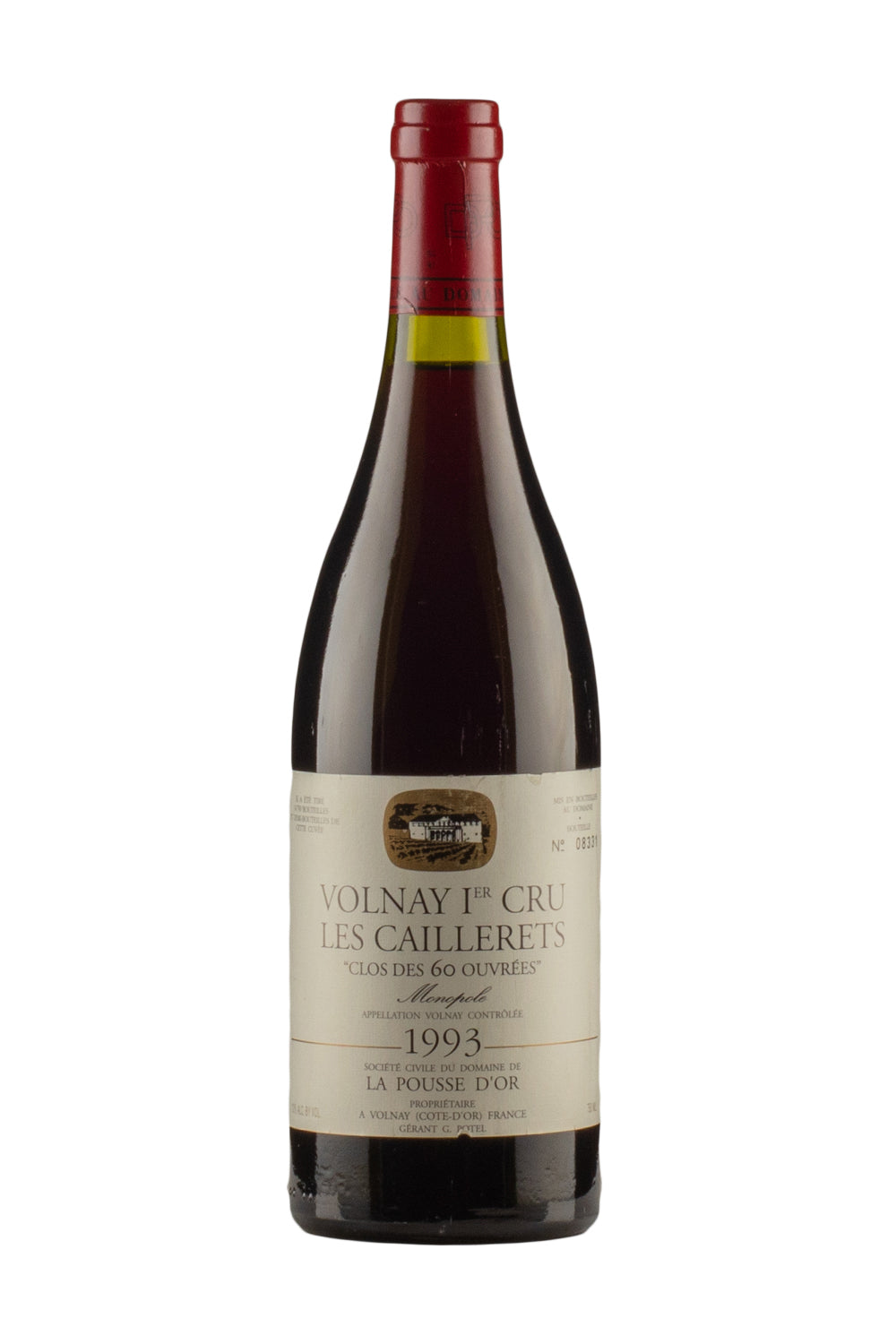 Volnay Les Caillerets Clos des 60 Ouvrees Pousse d`Or 1993