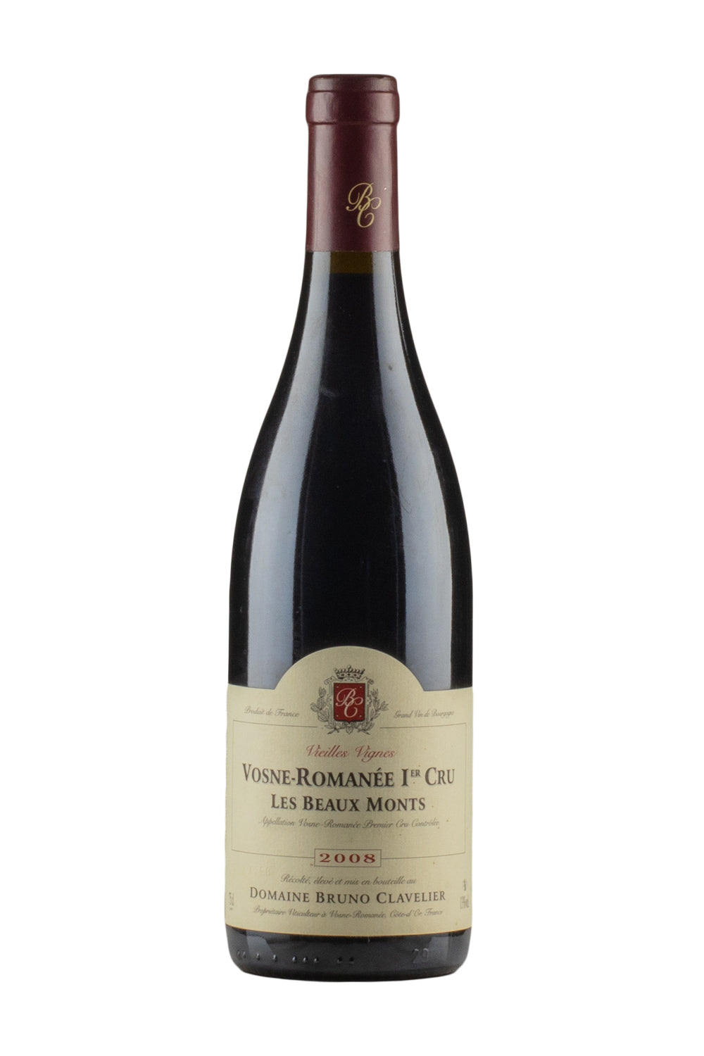Vosne Romanee Les Beaux Monts Bruno Clavelier 2008