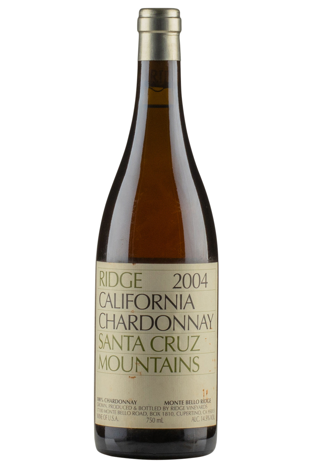 Ridge Santa Cruz Mountains Chardonnay 2004
