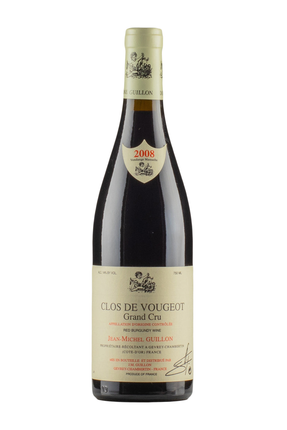 Clos de Vougeot Jean Michel Guillon 2008