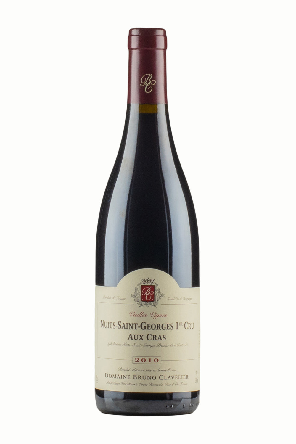 Nuits St Georges Aux Cras Bruno Clavelier 2010