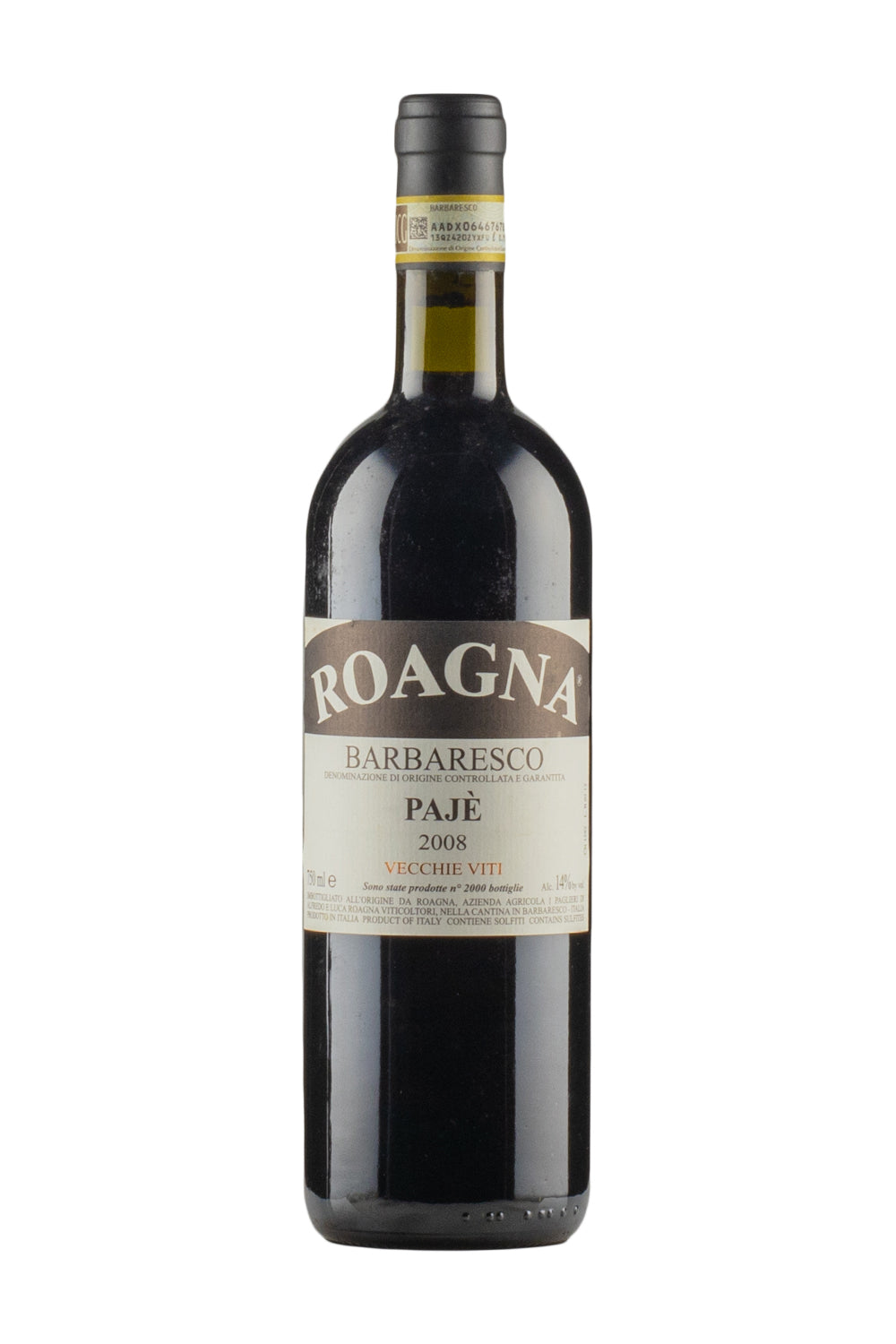 Barbaresco Paje Vecchie Viti Roagna 2008