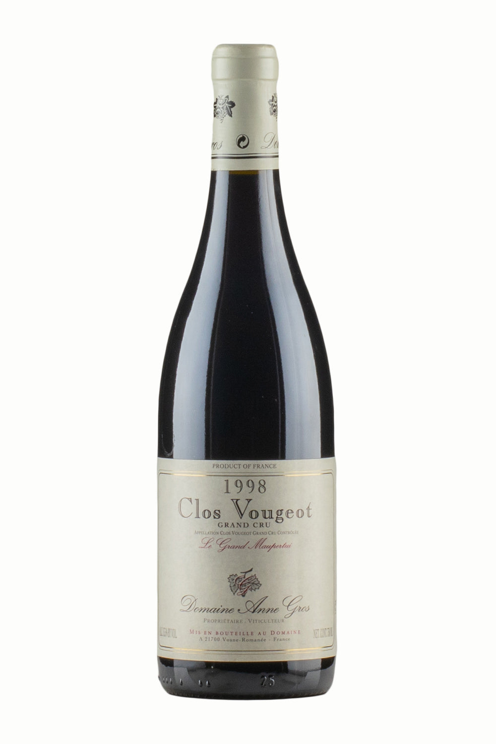 Clos Vougeot Le Grand Maupertui Anne Gros 1998