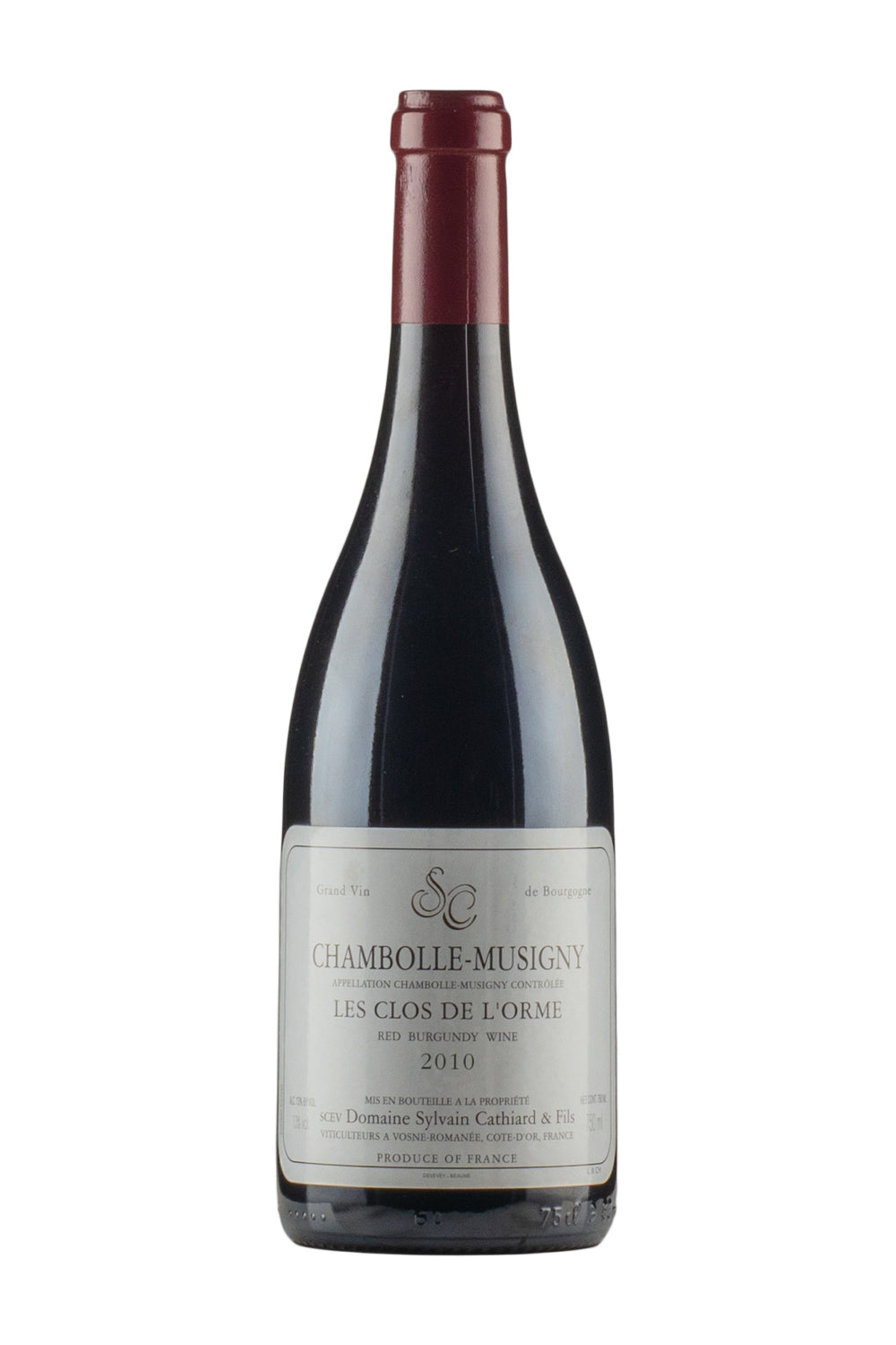 Chambolle Musigny Les Clos de L`Orme Sylvain Cathiard 2010