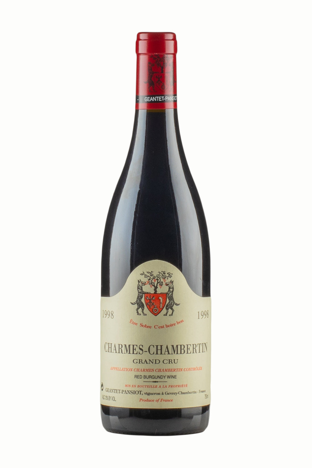 Charmes Chambertin Geantet Pansiot 1998