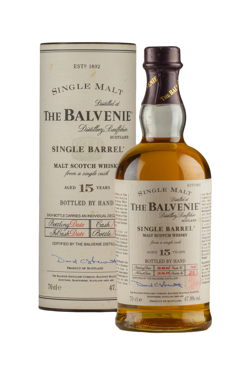 Balvenie 15 Year Old Single Barrel #7630 1989