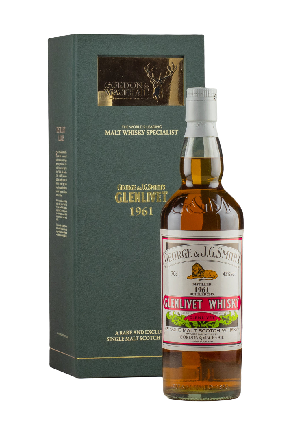 Glenlivet 54 Year Old Gordon and MacPhail (Bottled 2015) 1961
