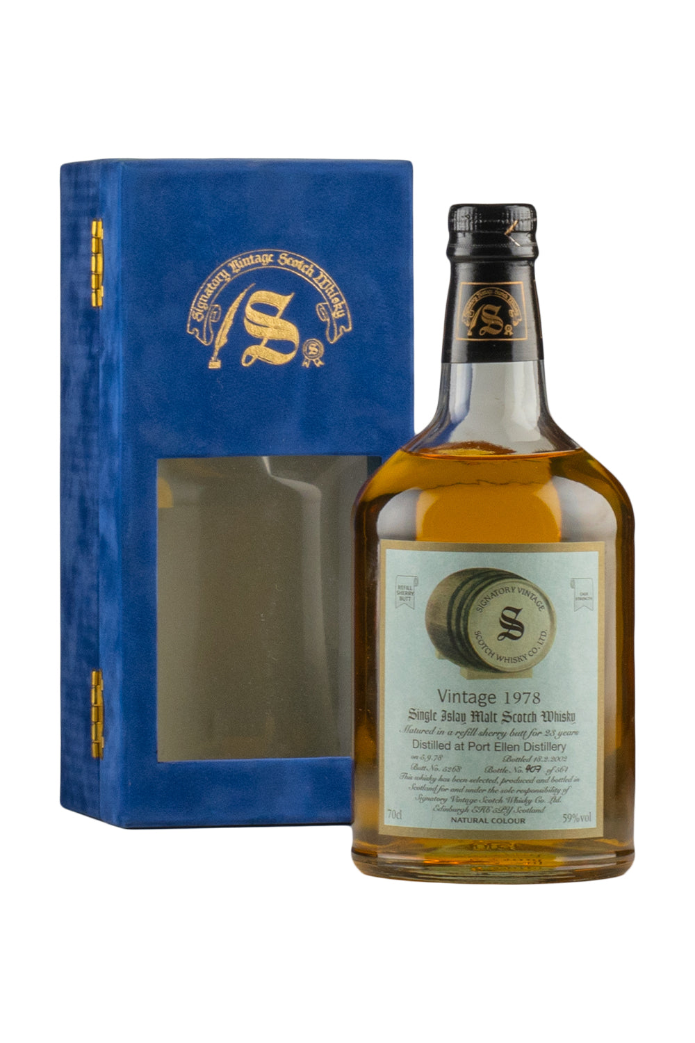 Port Ellen 24 Year Old Sherry Butt #5268 Signatory (Bottled 2002) 1978