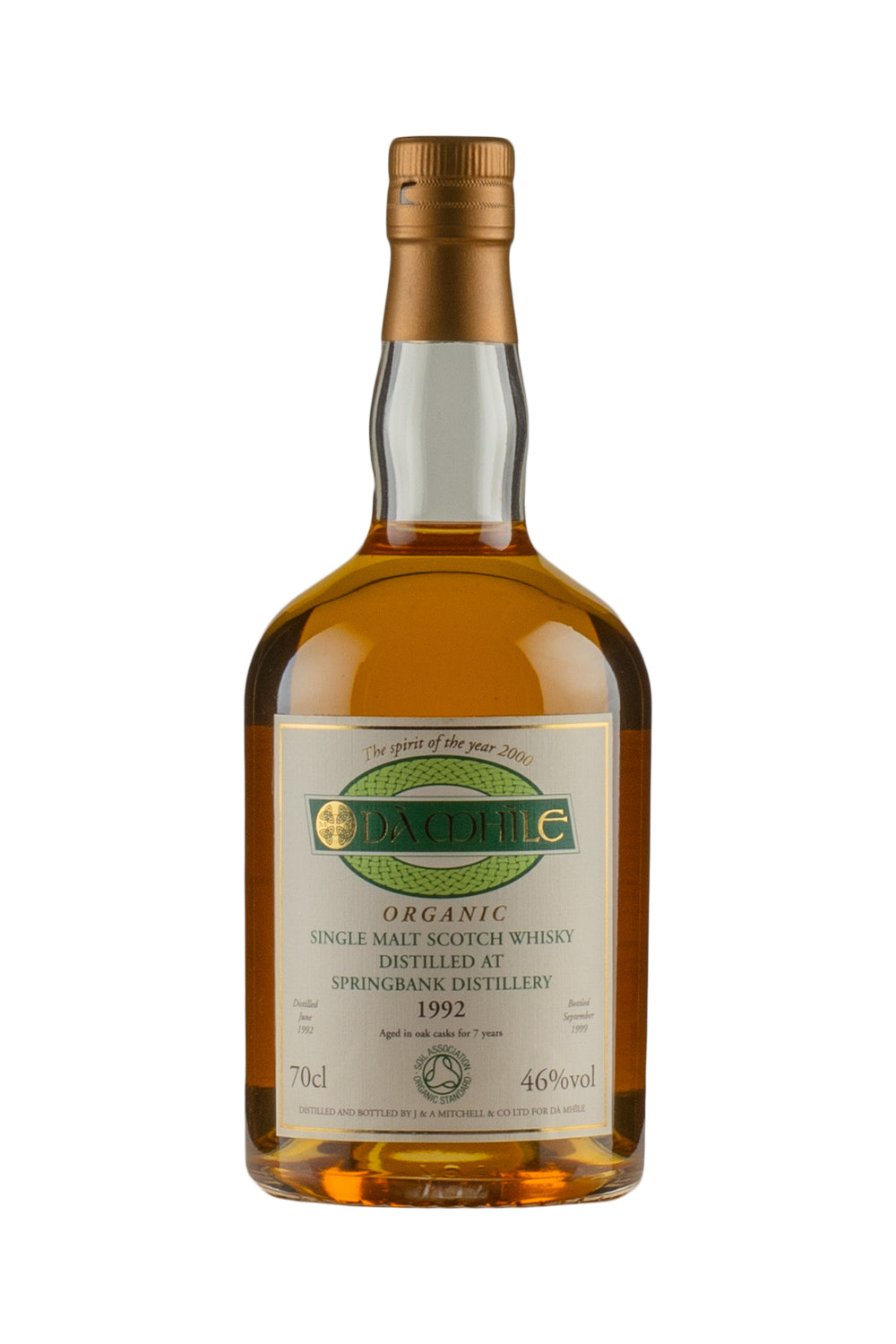 Springbank 7 Year Old Da Mhile Organic 1992