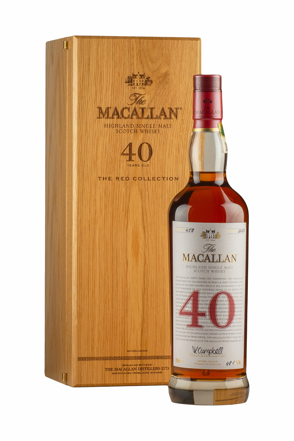 Macallan 40 Year Old Red Collection (2020 Release)