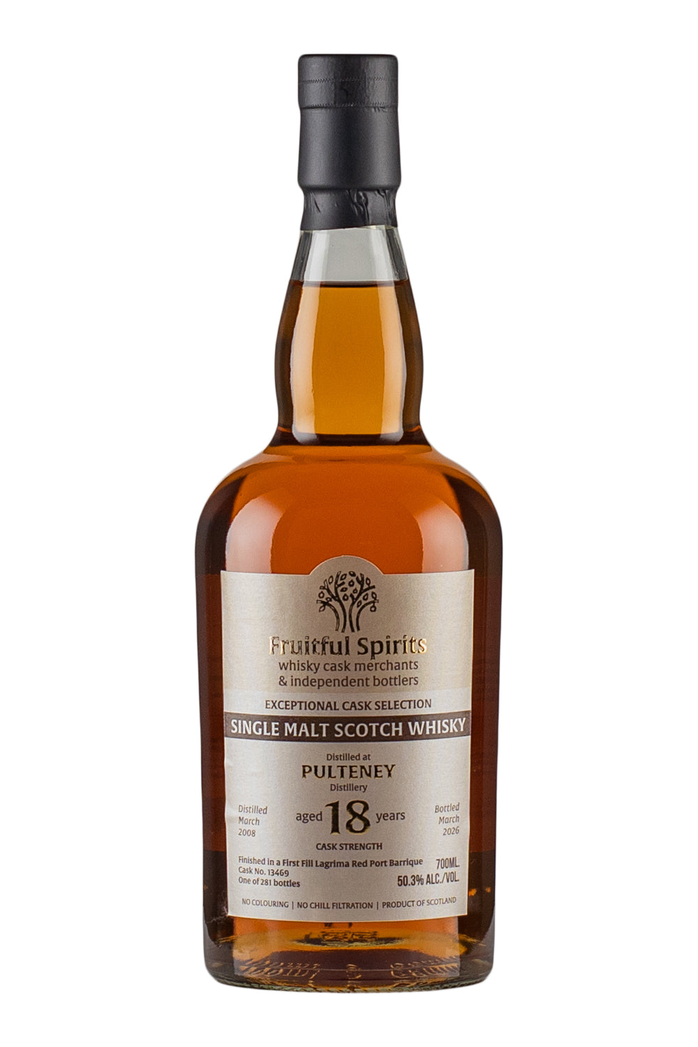 Pulteney 18 Year Old Fruitful Spirits 2008