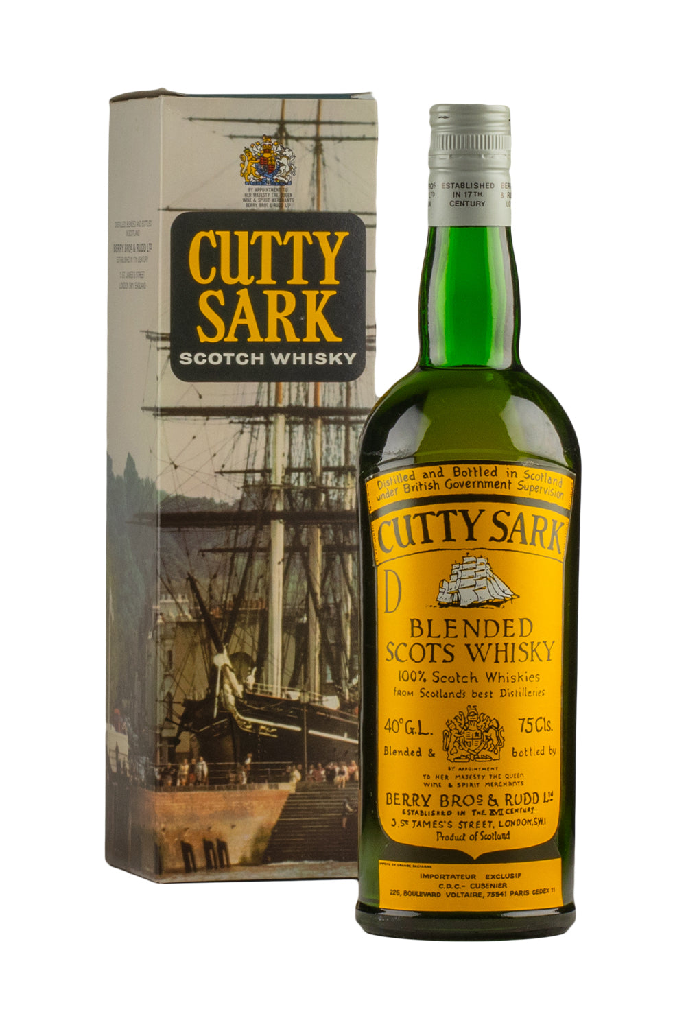 Cutty Sark c. 1980s bottled for Berry Brothers and Rudd