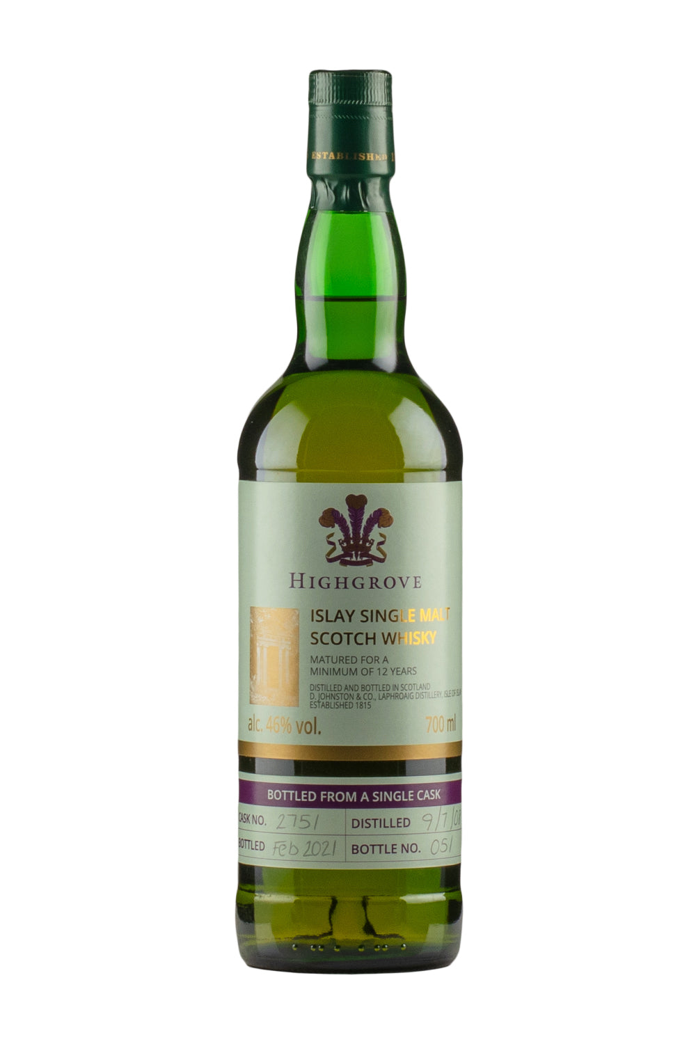 Laphroaig Highgrove 12 Year Old Single Cask (Bottled 2021) 2008
